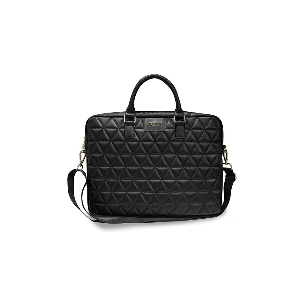 Hurtownia GSM - Guess Torba GUCB15QLBK 15" czarna/black Quilted - GUE375BLK - {ean13} - Hurt
