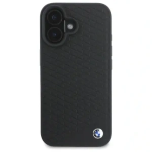 Hurtownia GSM - BMW BMHMP16S23RDDK Apple iPhone 16 Hartschale Sign Leather Diamond Metal Logo MagSafe schwarz - BMW708 - {ean13} - Hurt
