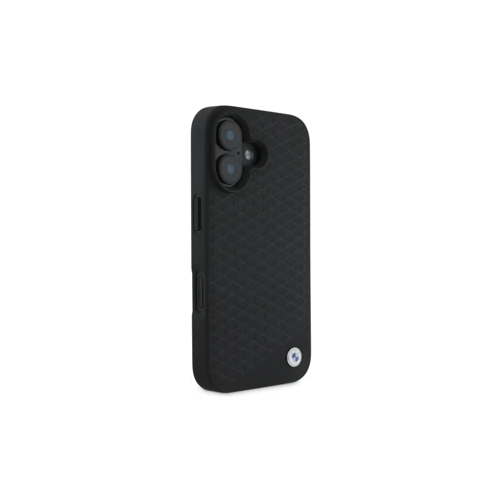 Hurtownia GSM - BMW BMHMP16S23RDDK Apple iPhone 16 carcasă dură din piele semnată cu diamant și logo metalic MagSafe negru - BMW708 - {ean13} - Hurt