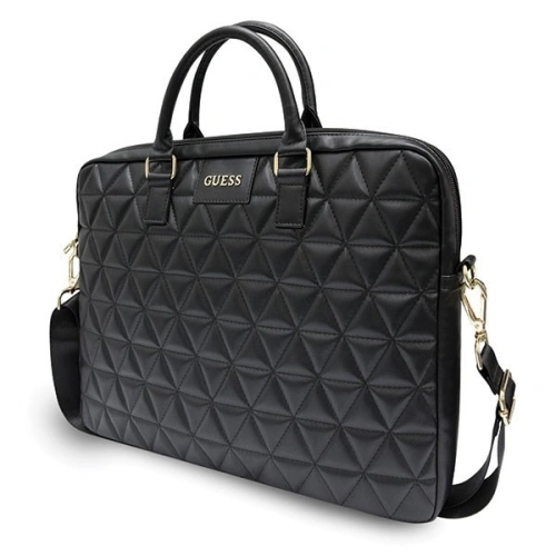 Guess Torba GUCB15QLBK 15" czarna/black Quilted