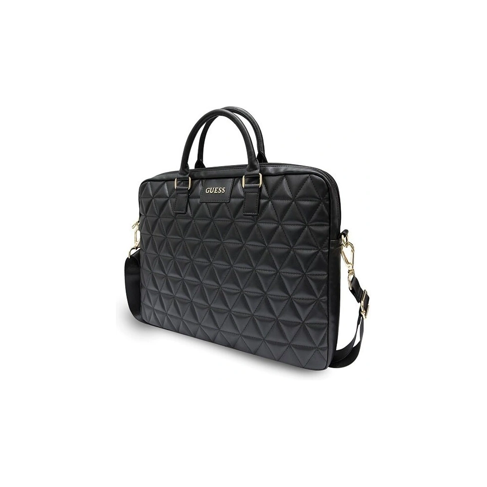 Hurtownia GSM - Guess Torba GUCB15QLBK 15" czarna/black Quilted - GUE375BLK - {ean13} - Hurt