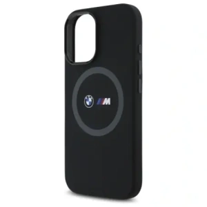 Hurtownia GSM - Etui BMW BMHMP16S23SROK Apple iPhone 16 hardcase M Silicone Printed Ring MagSafe czarny/black - BMW709 - {ean13} - Hurt