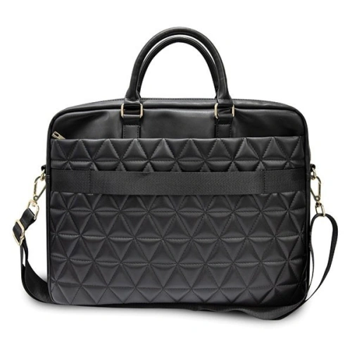Guess Torba GUCB15QLBK 15" czarna/black Quilted