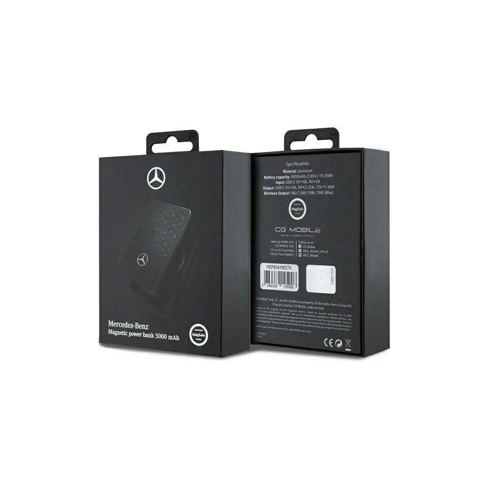 Hurtownia GSM - Mercedes MEPB5KMESTK 15W 5000mAh powerbank MagSafe negru - MRS296 - {ean13} - Hurt