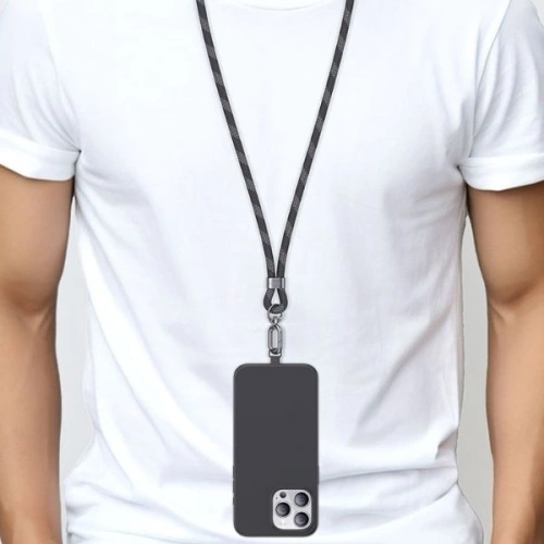 Smycz do telefonu USAMS 1.6m szary/grey