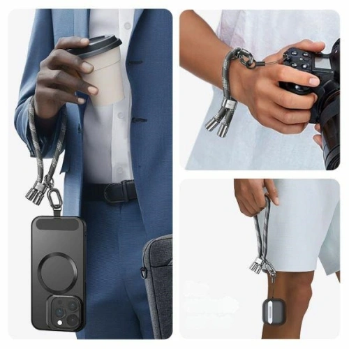 Smycz do telefonu USAMS 34cm szary/grey