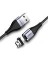 Kabel magnetyczny micro USB UGREEN QC 3.0, 2,4A, 1m (czarny)