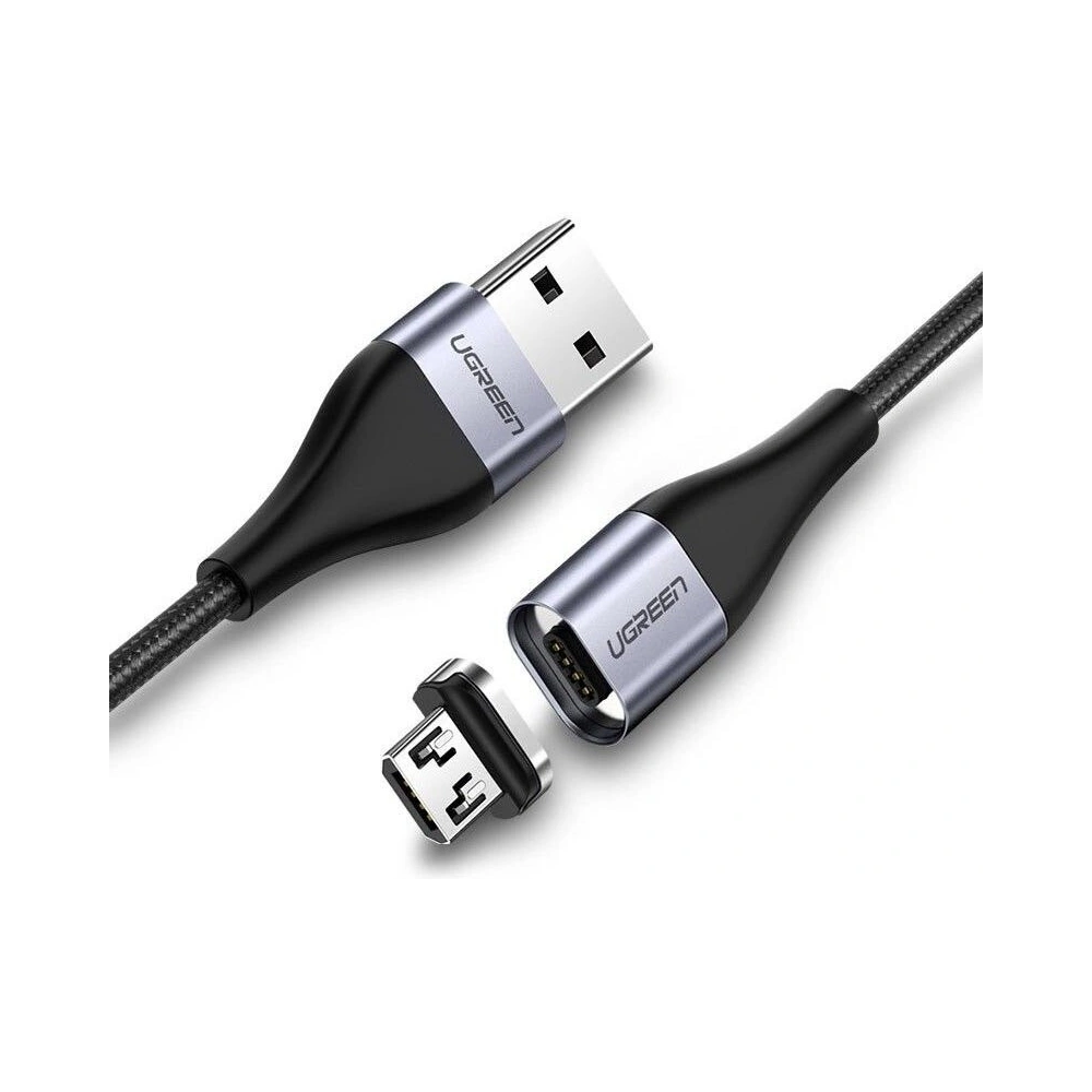 Hurtownia GSM - Kabel magnetyczny micro USB UGREEN QC 3.0, 2,4A, 1m (czarny) - UGR238BLK - {ean13} - Hurt