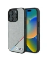 Etui BMW BMHMP16X23PUPDG Apple iPhone 16 Pro Max hardcase M Perforated Tricolor Line MagSafe šedá/grey