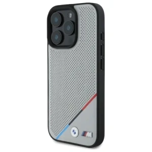 Hurtownia GSM - Etui BMW BMHMP16X23PUPDG Apple iPhone 16 Pro Max hardcase M Perforated Tricolor Line MagSafe šedá/grey - BMW711 - {ean13} - Hurt