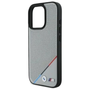 Hurtownia GSM - Etui BMW BMHMP16X23PUPDG Apple iPhone 16 Pro Max hardcase M Perforated Tricolor Line MagSafe szary/grey - BMW711 - {ean13} - Hurt