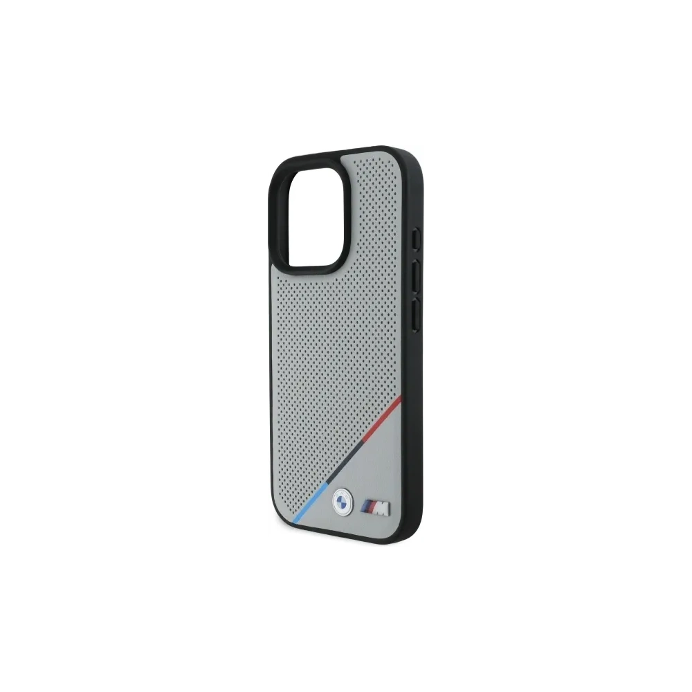 Hurtownia GSM - Etui BMW BMHMP16X23PUPDG Apple iPhone 16 Pro Max hardcase M Perforated Tricolor Line MagSafe šedá/grey - BMW711 - {ean13} - Hurt
