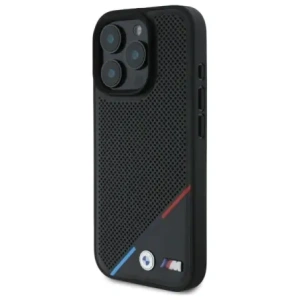 Hurtownia GSM - Etui BMW BMHMP16X23PUPDK Apple iPhone 16 Pro Max hardcase M Perforated Tricolor Line MagSafe černý/black - BMW712 - {ean13} - Hurt