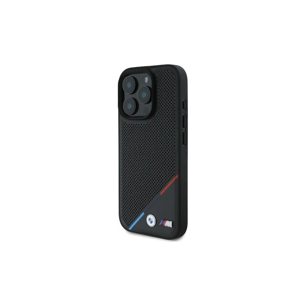 Hurtownia GSM - Etui BMW BMHMP16X23PUPDK Apple iPhone 16 Pro Max hardcase M Perforated Tricolor Line MagSafe černý/black - BMW712 - {ean13} - Hurt