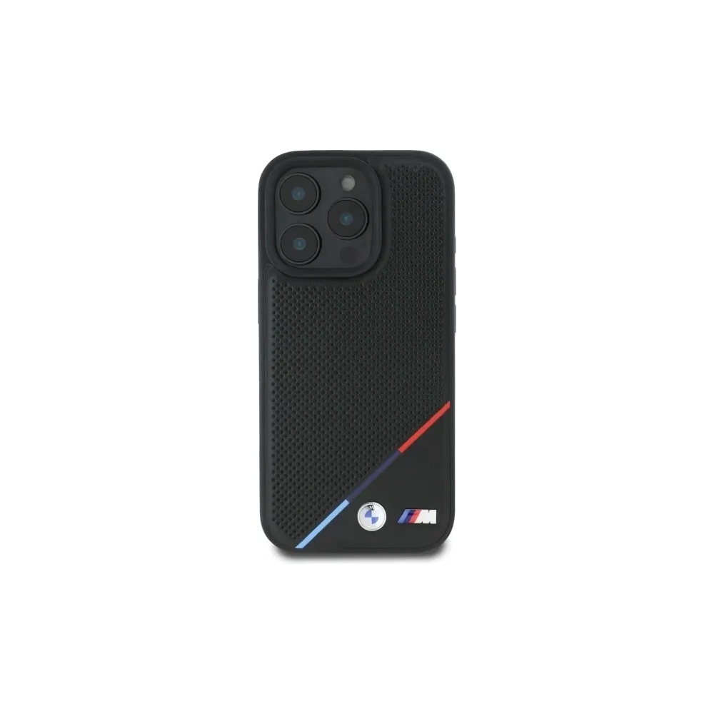 Hurtownia GSM - Etui BMW BMHMP16X23PUPDK Apple iPhone 16 Pro Max hardcase M Perforated Tricolor Line MagSafe černý/black - BMW712 - {ean13} - Hurt