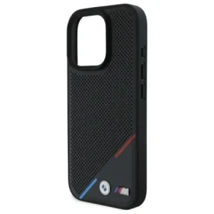 Hurtownia GSM - Etui BMW BMHMP16X23PUPDK Apple iPhone 16 Pro Max hardcase M Perforated Tricolor Line MagSafe czarny/black - BMW712 - {ean13} - Hurt