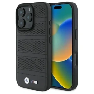 Hurtownia GSM - Etui BMW BMHMP16X23PUSPK Apple iPhone 16 Pro Max hardcase M Perforated And Stitched Line MagSafe černý/black - BMW713 - {ean13} - Hurt