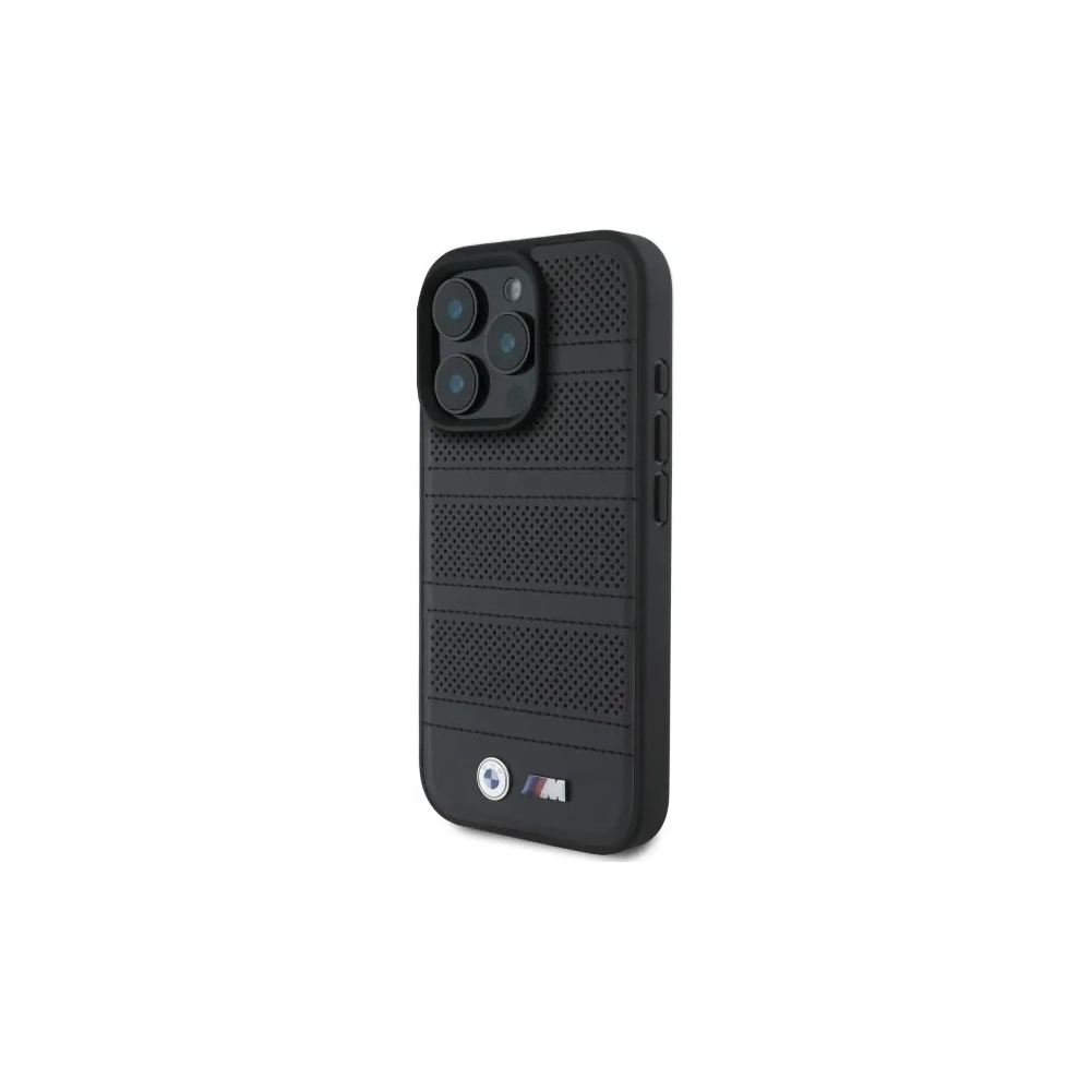 Hurtownia GSM - Etui BMW BMHMP16X23PUSPK Apple iPhone 16 Pro Max hardcase M Perforated And Stitched Line MagSafe černý/black - BMW713 - {ean13} - Hurt