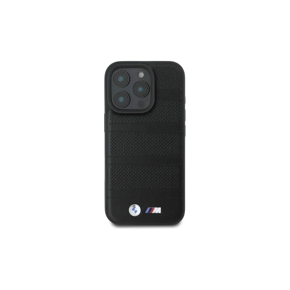 Hurtownia GSM - Etui BMW BMHMP16X23PUSPK Apple iPhone 16 Pro Max hardcase M Perforated And Stitched Line MagSafe černý/black - BMW713 - {ean13} - Hurt