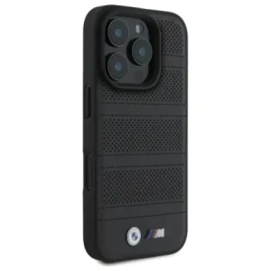 Hurtownia GSM - Etui BMW BMHMP16X23PUSPK Apple iPhone 16 Pro Max hardcase M Perforated And Stitched Line MagSafe czarny/black - BMW713 - {ean13} - Hurt