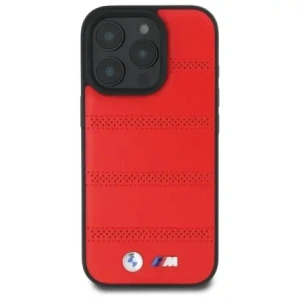 Hurtownia GSM - Etui BMW BMHMP16X23PUSPR Apple iPhone 16 Pro Max hardcase M Perforated And Stitched Line MagSafe czerwony/red - BMW714 - {ean13} - Hurt