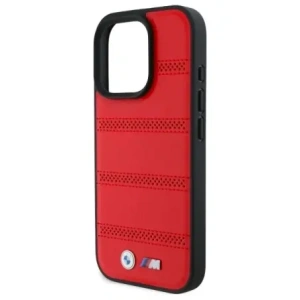 Hurtownia GSM - Etui BMW BMHMP16X23PUSPR Apple iPhone 16 Pro Max hardcase M Perforated And Stitched Line MagSafe czerwony/red - BMW714 - {ean13} - Hurt