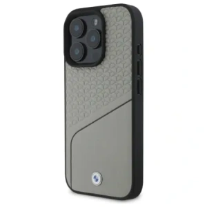 Hurtownia GSM - Etui BMW BMHMP16X23RDCLG Apple iPhone 16 Pro Max hardcase Sign Leather Textured and Line MagSafe šedý/grey - BMW715 - {ean13} - Hurt