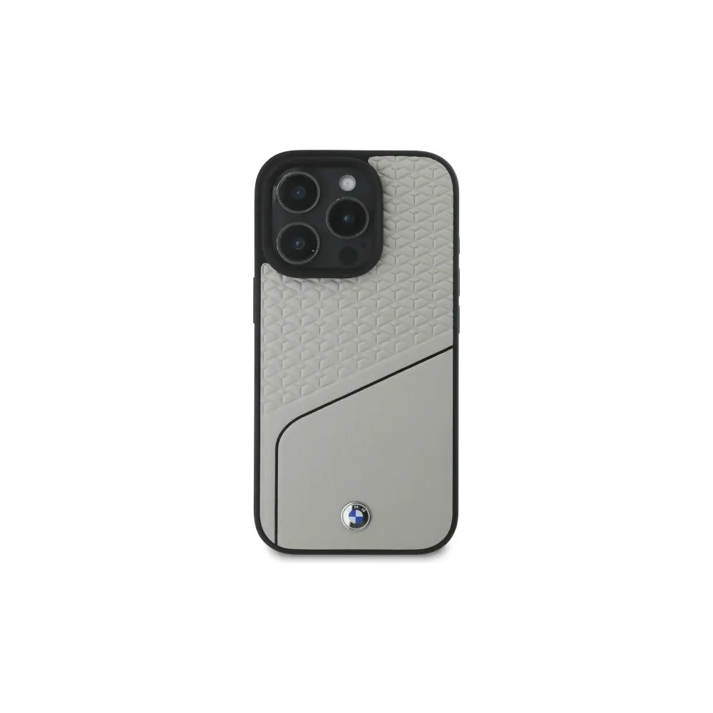 Hurtownia GSM - BMW BMHMP16X23RDCLG Apple iPhone 16 Pro Max kemény tok Sign Leather Textured és Line MagSafe szürke - BMW715 - {ean13} - Hurt