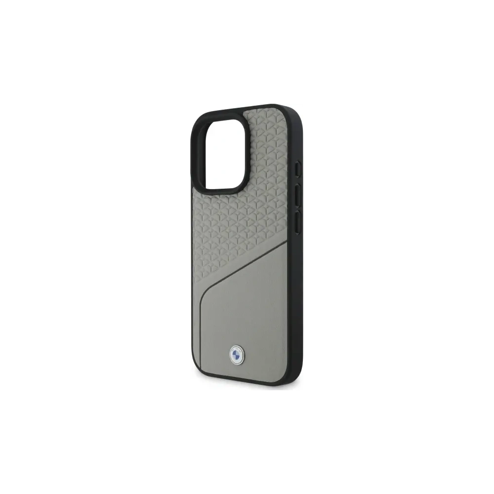 Hurtownia GSM - BMW BMHMP16X23RDCLG Apple iPhone 16 Pro Max kemény tok Sign Leather Textured és Line MagSafe szürke - BMW715 - {ean13} - Hurt