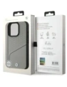 Hurtownia GSM - BMW BMHMP16X23RDCLG Apple iPhone 16 Pro Max kemény tok Sign Leather Textured és Line MagSafe szürke - BMW715 - {ean13} - Hurt