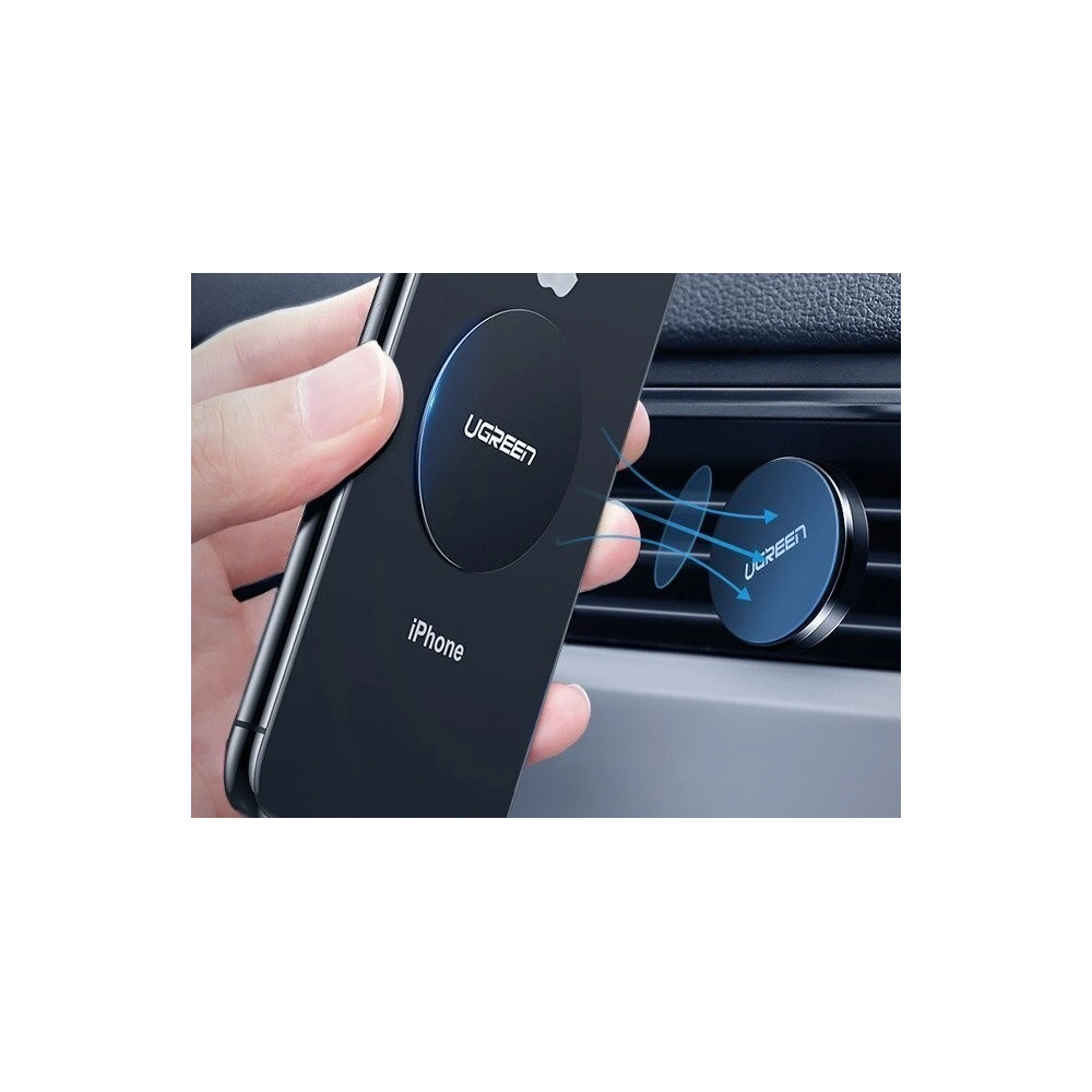 Hurtownia GSM - Plăcuța metalică UGREEN acoperită cu piele, pentru suportul magnetic (2 buc.) - UGR044 - {ean13} - Hurt