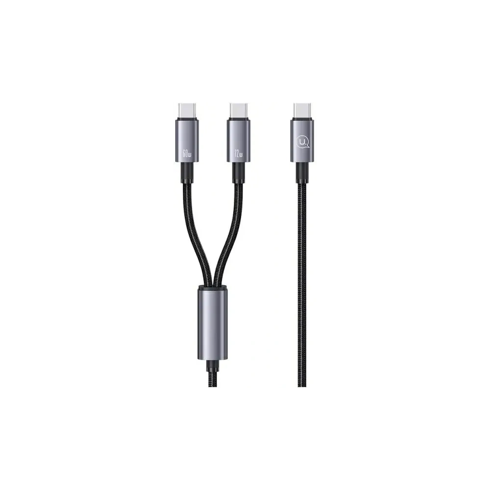 Wholesale USAMS USB-C / 2xUSB-C cable 72W 1.2m Aluminum Alloy Data Cable Sufeng Series - USA1197 - {ean13} - Hurt