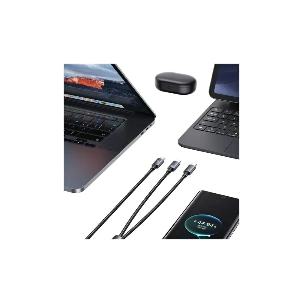 Wholesale USAMS USB-C / 2xUSB-C cable 72W 1.2m Aluminum Alloy Data Cable Sufeng Series - USA1197 - {ean13} - Hurt