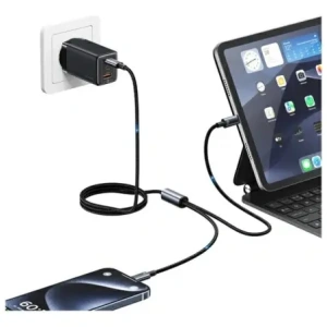 Wholesale USAMS USB-C / 2xUSB-C cable 72W 1.2m Aluminum Alloy Data Cable Sufeng Series - USA1197 - {ean13} - Hurt