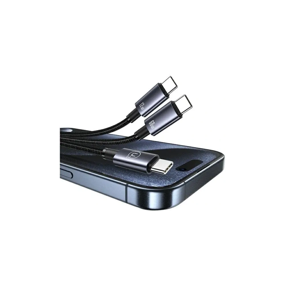 Hurtownia GSM - USAMS USB-C / 2xUSB-C Kabel 72W 1.2m Aluminiumlegierung Datenkabel Sufeng-Serie - USA1197 - {ean13} - Hurt