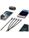 Hurtownia GSM - Kabel USAMS USB-A / 2xUSB-C, Lightning, MicroUSB 15W 1.2m Datový kabel z hliníkové slitiny Sufeng Series - USA1198 - {ean13} - Hurt