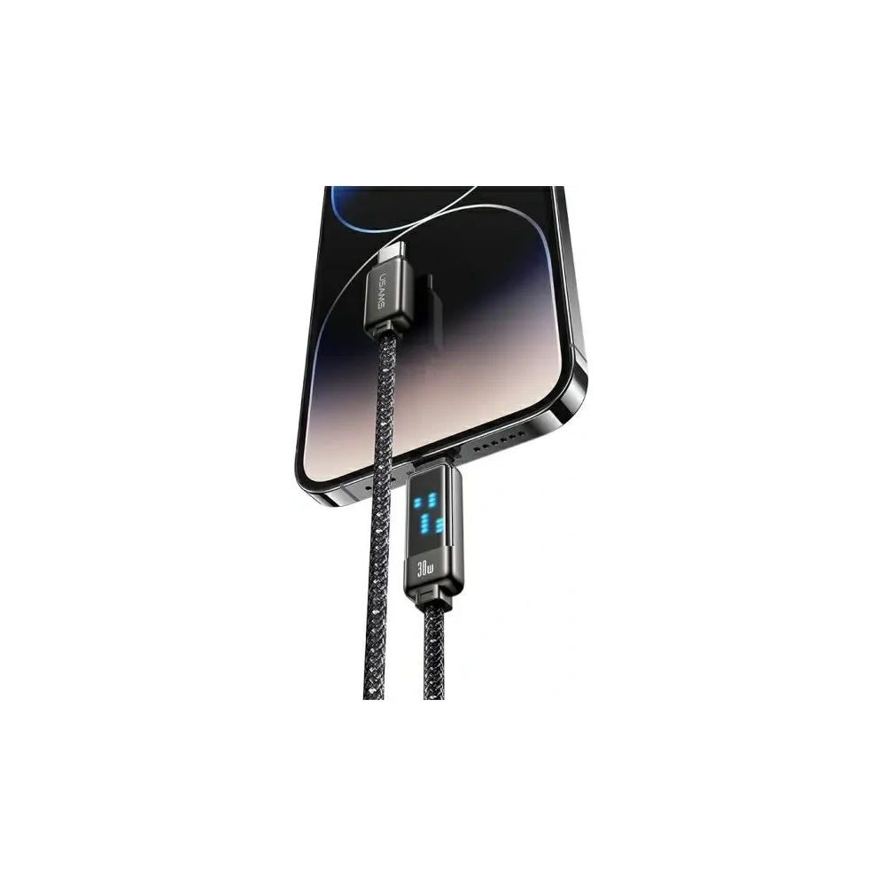 Hurtownia GSM - Cablu USAMS USB-C / Lightning 30W 1.2m Cablu de date cu încărcare rapidă din aliaj de zinc Meteor Series - USA1199 - {ean13} - Hurt
