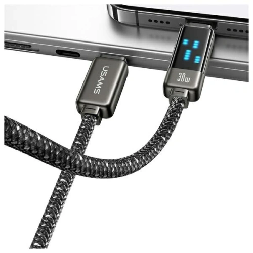 Kabel USAMS USB-C / Lightning 30W 1.2m Zinc Alloy Fast Charging Data Cable Meteor Series