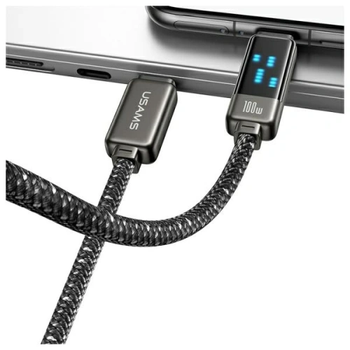 Kabel USAMS USB-C / USB-C 100W 1.2m Zinc Alloy Fast Charging Data Cable Meteor Series