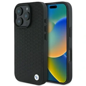 Hurtownia GSM - Etui BMW BMHMP16X23RDDK Apple iPhone 16 Pro Max hardcase Sign Leather Diamond Metal Logo MagSafe černý/black - BMW717 - {ean13} - Hurt