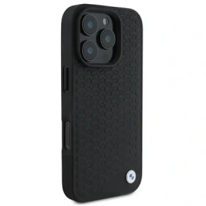 BMW BMHMP16X23RDDK Apple iPhone 16 Pro Max hardcase Sign Leather Diamond Metal Logo MagSafe black