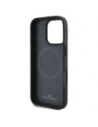 Hurtownia GSM - BMW BMHMP16X23RTPK Apple iPhone 16 Pro Max keménytok Sign Leather Fél Texturált És Kör MagSafe fekete - BMW718 - {ean13} - Hurt