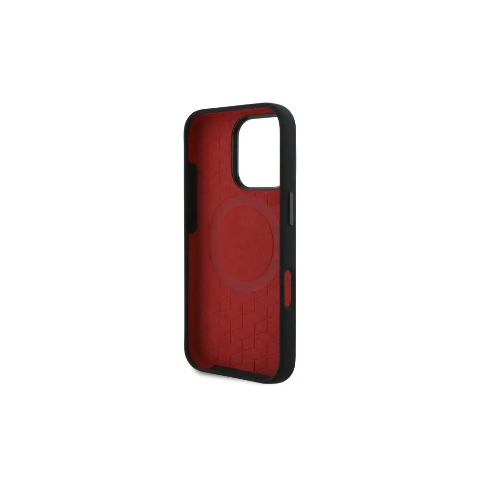 Hurtownia GSM - BMW BMHMP16X23SLIK Apple iPhone 16 Pro Max kemény tok szilikon Forgó vonalak MagSafe fekete - BMW719 - {ean13} - Hurt