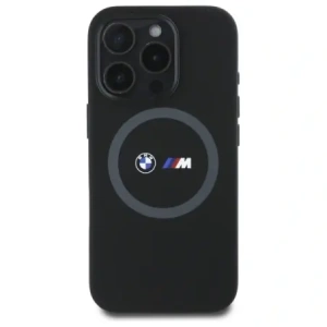 Hurtownia GSM - Etui BMW BMHMP16X23SROK Apple iPhone 16 Pro Max hardcase M Silicone Printed Ring MagSafe czarny/black - BMW720 - {ean13} - Hurt