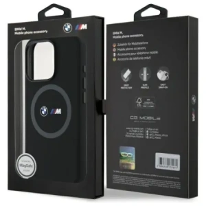 Hurtownia GSM - BMW BMHMP16X23SROK Apple iPhone 16 Pro Max Hartschale M Silikon Bedruckter Ring MagSafe schwarz - BMW720 - {ean13} - Hurt