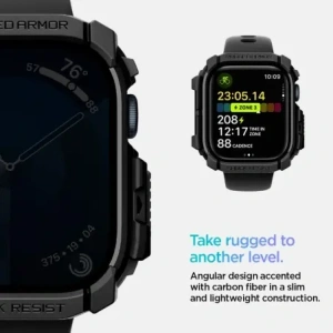 Hurtownia GSM - Etui Spigen Rugged Armor Apple Watch 10 46mm Matná Černá - SPN16538 - {ean13} - Hurt