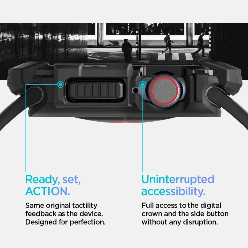 Etui Spigen Rugged Armor Apple Watch 10 / 11 46mm Matte Black