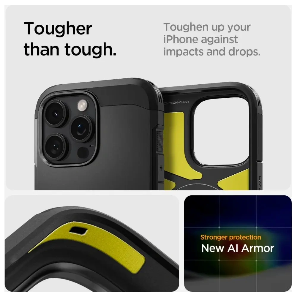 Wholesale Case Spigen Tough Armor T Mag MagSafe Apple iPhone 16 Pro Black - SPN16541 - {ean13} - Hurt