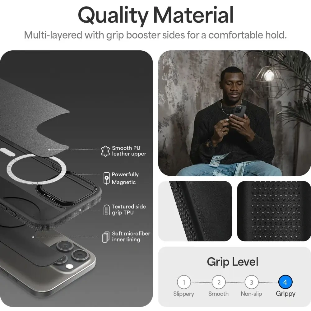 Hurtownia GSM - Etui Spigen Cyrill Kajuk Mag MagSafe Apple iPhone 16 Pro Fekete - SPN16542 - {ean13} - Hurt