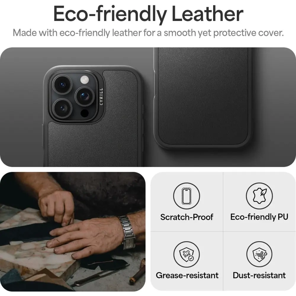 Etui Spigen Cyrill Kajuk Mag MagSafe Apple iPhone 16 Pro černé